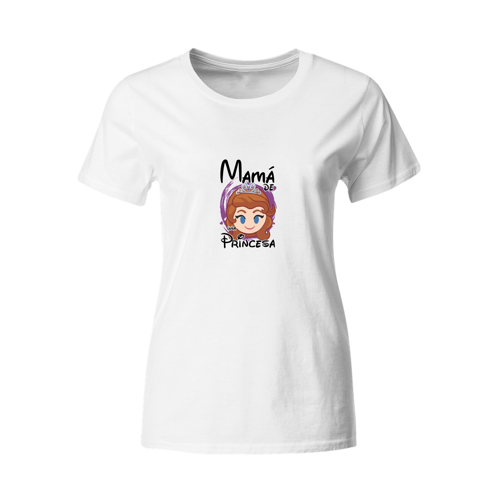 Playeras mamá e hijos:  Mamá de una princesa Sofía DM667