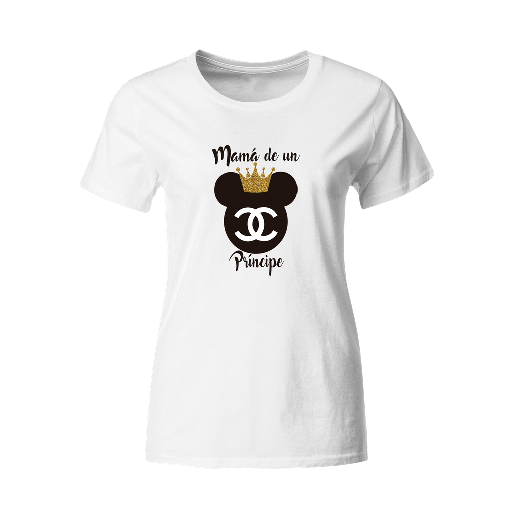 Playeras mamá e hijos:  Mamá de un príncipe mm12