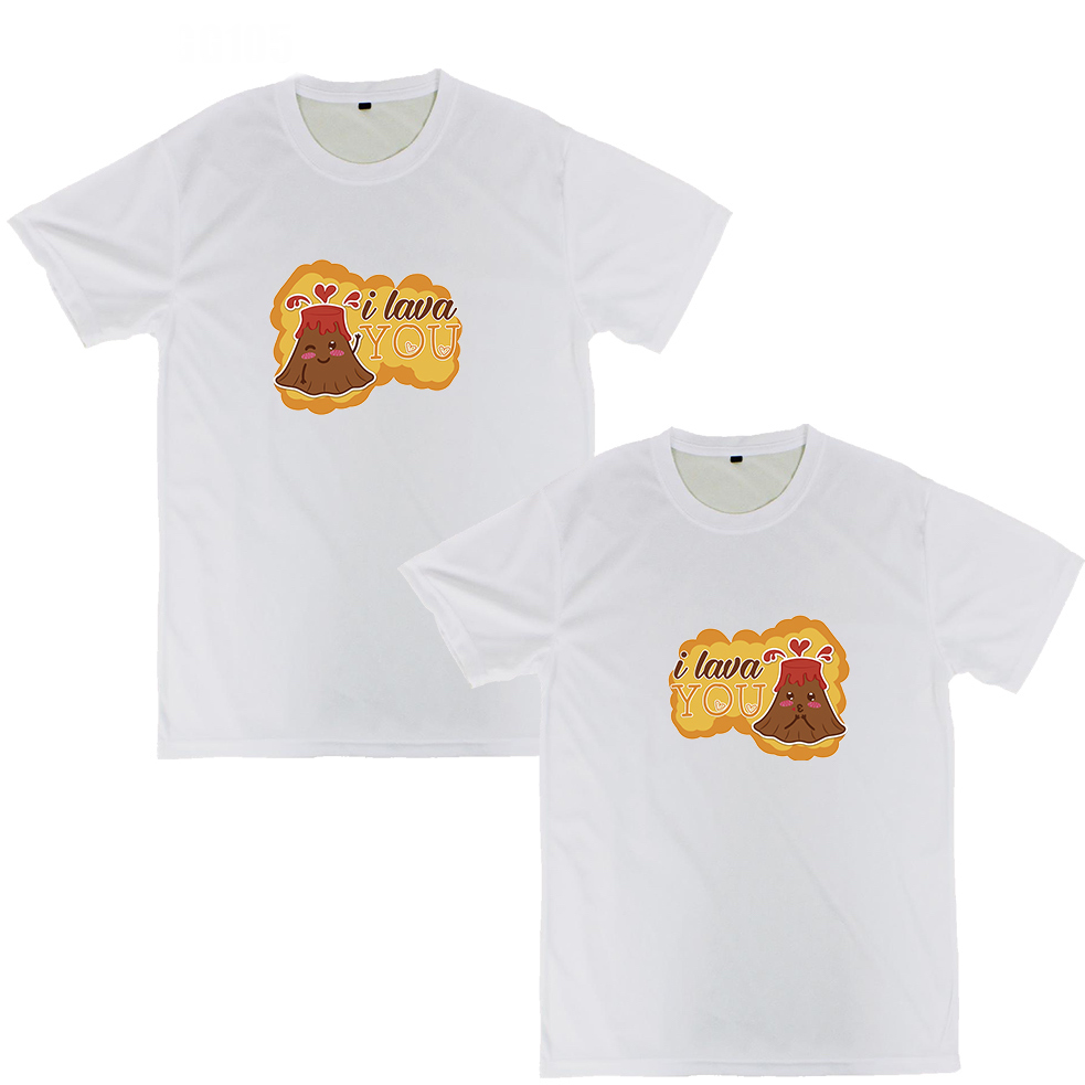 Playeras parejas:  I lava you. (1/2)
