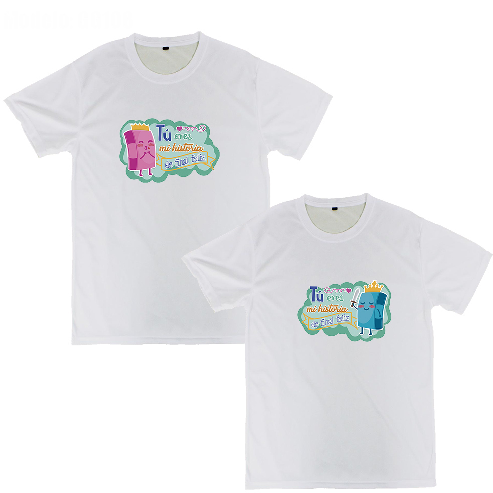 Playeras parejas:  Tú eres mi historia de final feliz. (1/2)