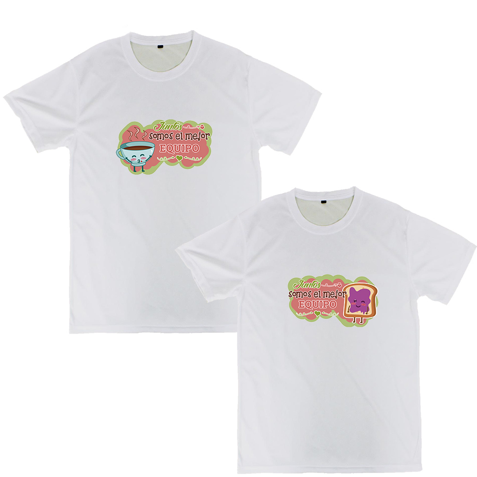 Playeras parejas:  Juntos somos el mejor equipo.(1/2)