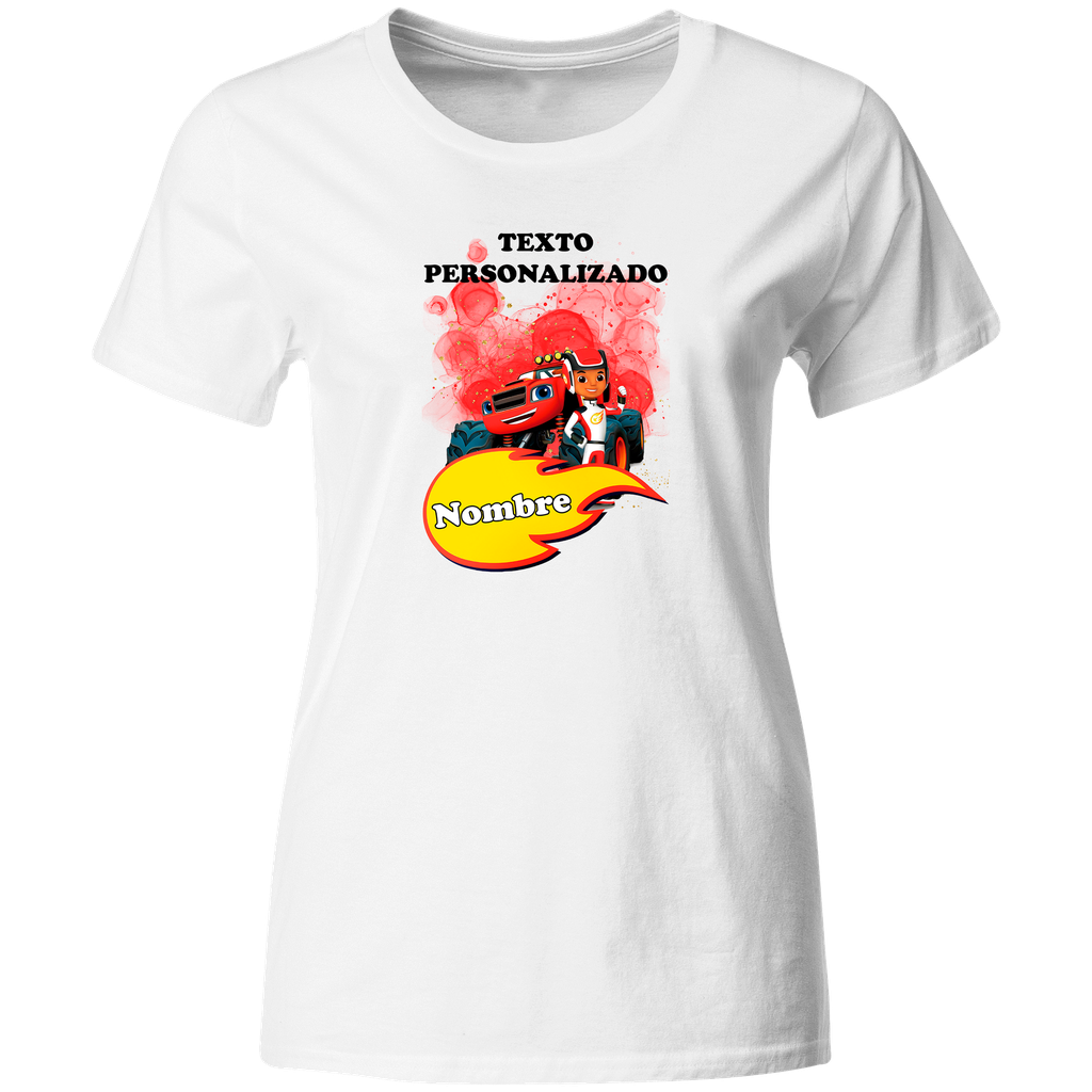 Playera Personalizada Cumpleaños Pc41. Fiesta Blaze - Monster