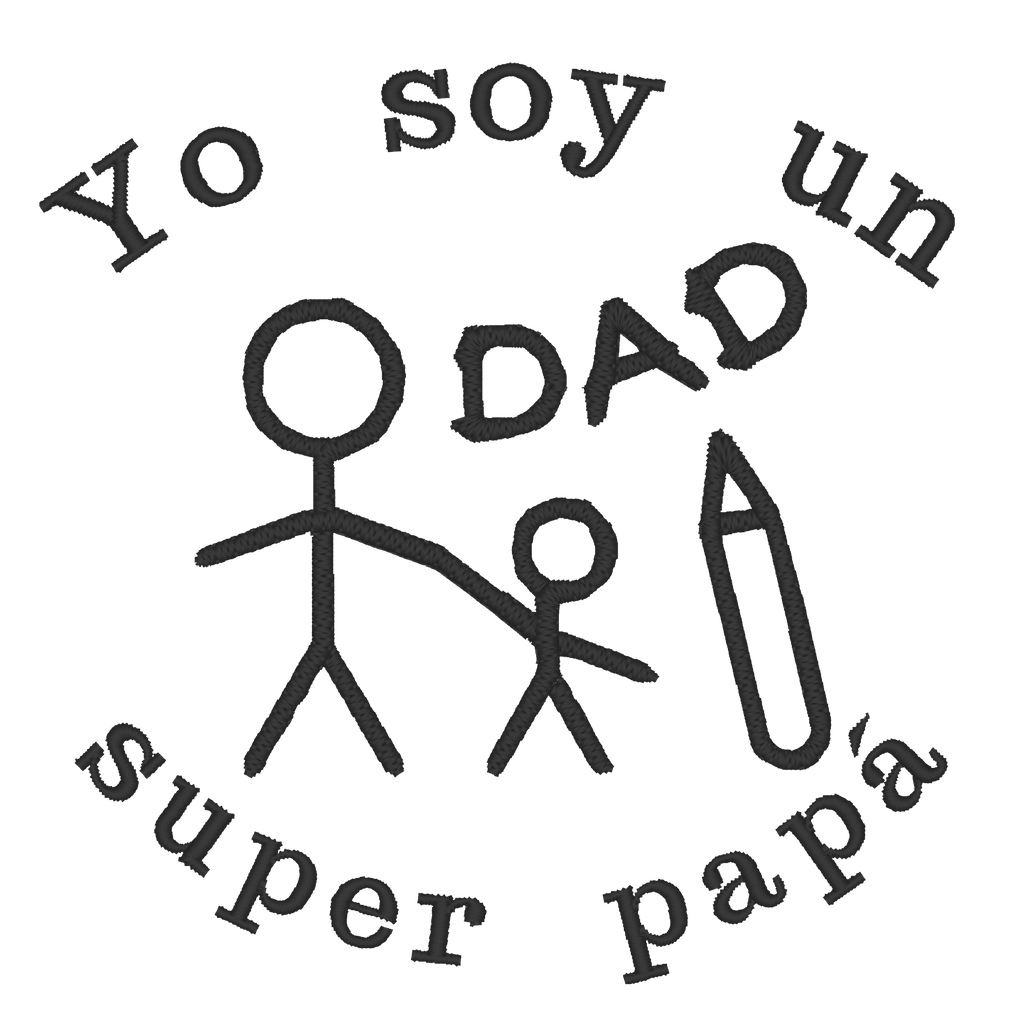 Playera Bordada BDP1. Yo soy un super papá. Día del padre