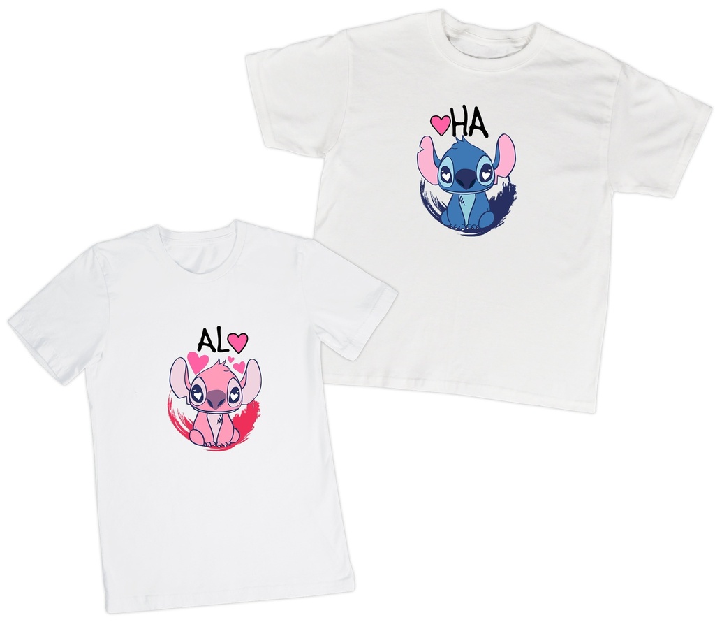 Playeras parejas:  Aloha. (1/2)