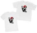 Playeras parejas:  Love pokebola.