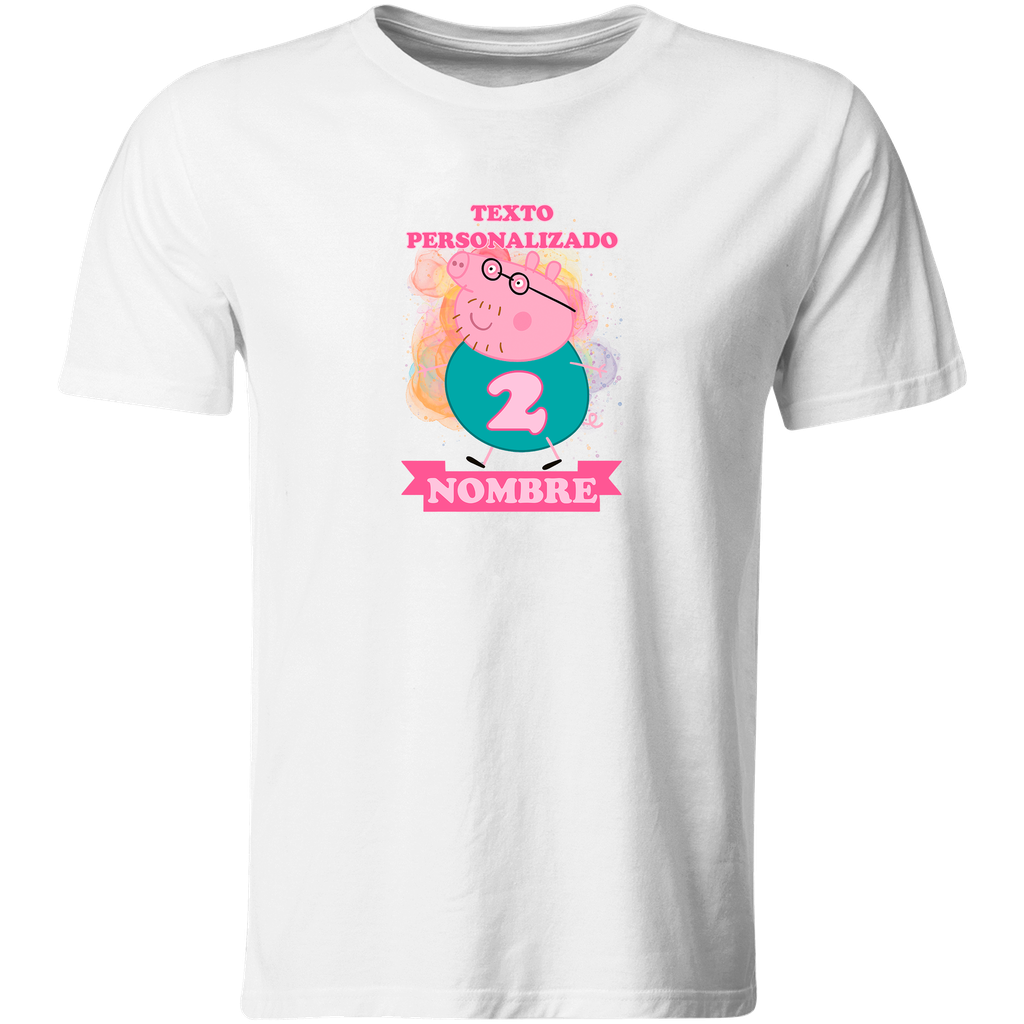 Playera Personalizada Cumpleaños Pc48. Peppa Pig Cerdita