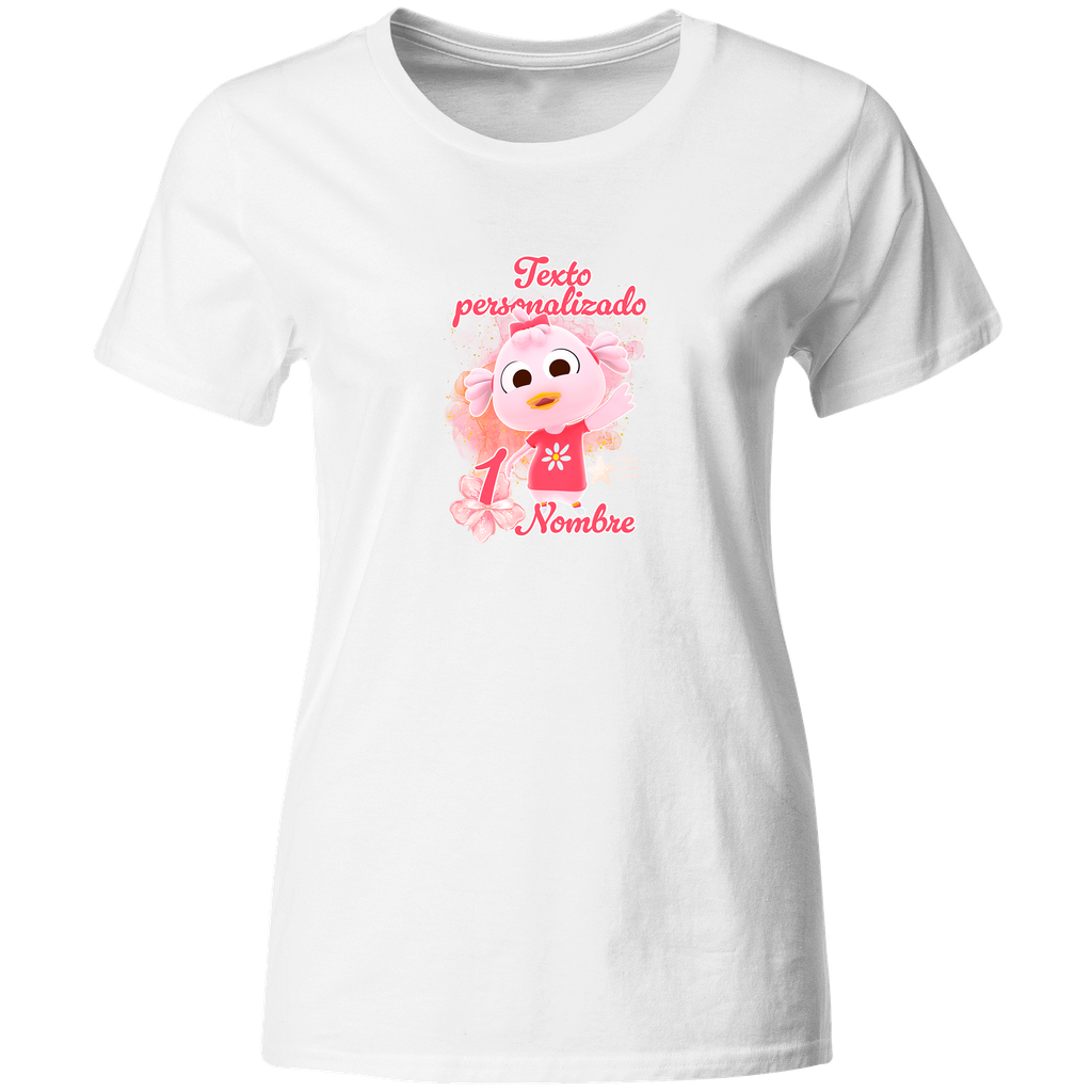 Playera Personalizada Cumpleaños Pc57. Patita fiesta