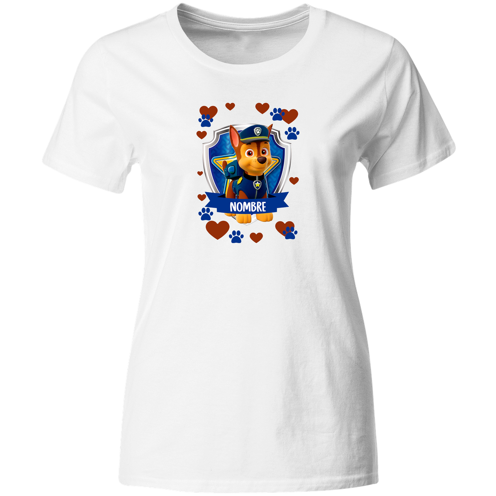 Playera Personalizada Cumpleaños Pc66. patrulla canina chase