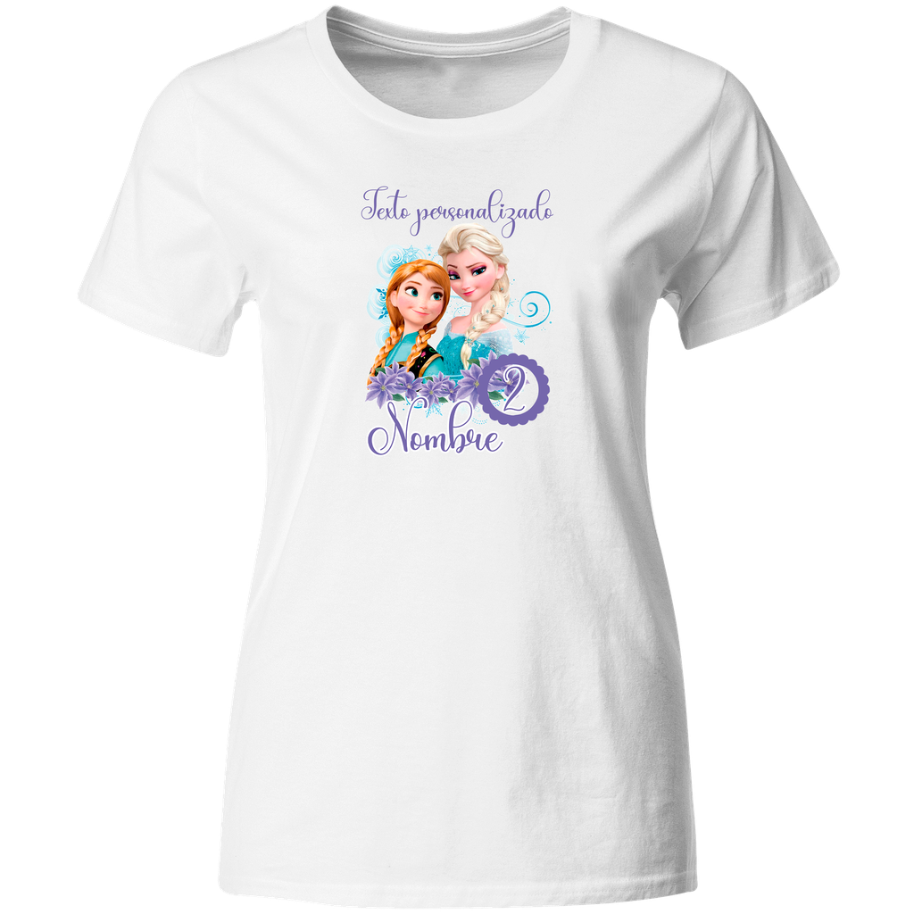 Playera Personalizada Cumpleaños Pc68. Princesa hielo