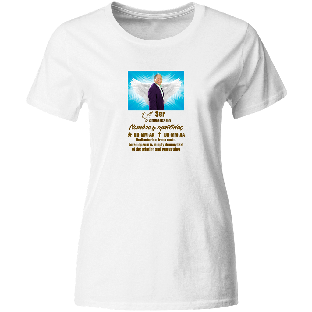 Playera Novenario Pn5. Foto + Texto Personalizado. Luto 
