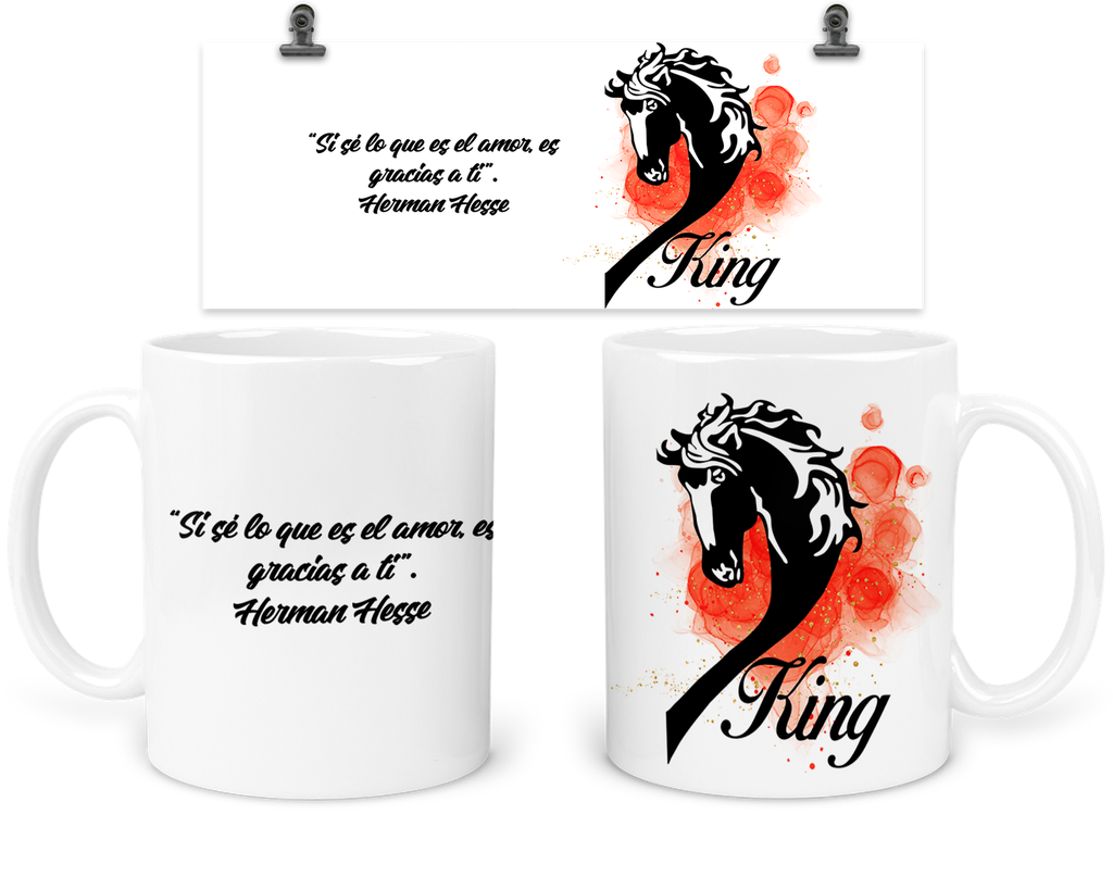 Taza 11 Oz Tapp2. Dúo De Tazas Aniversario: caballos 