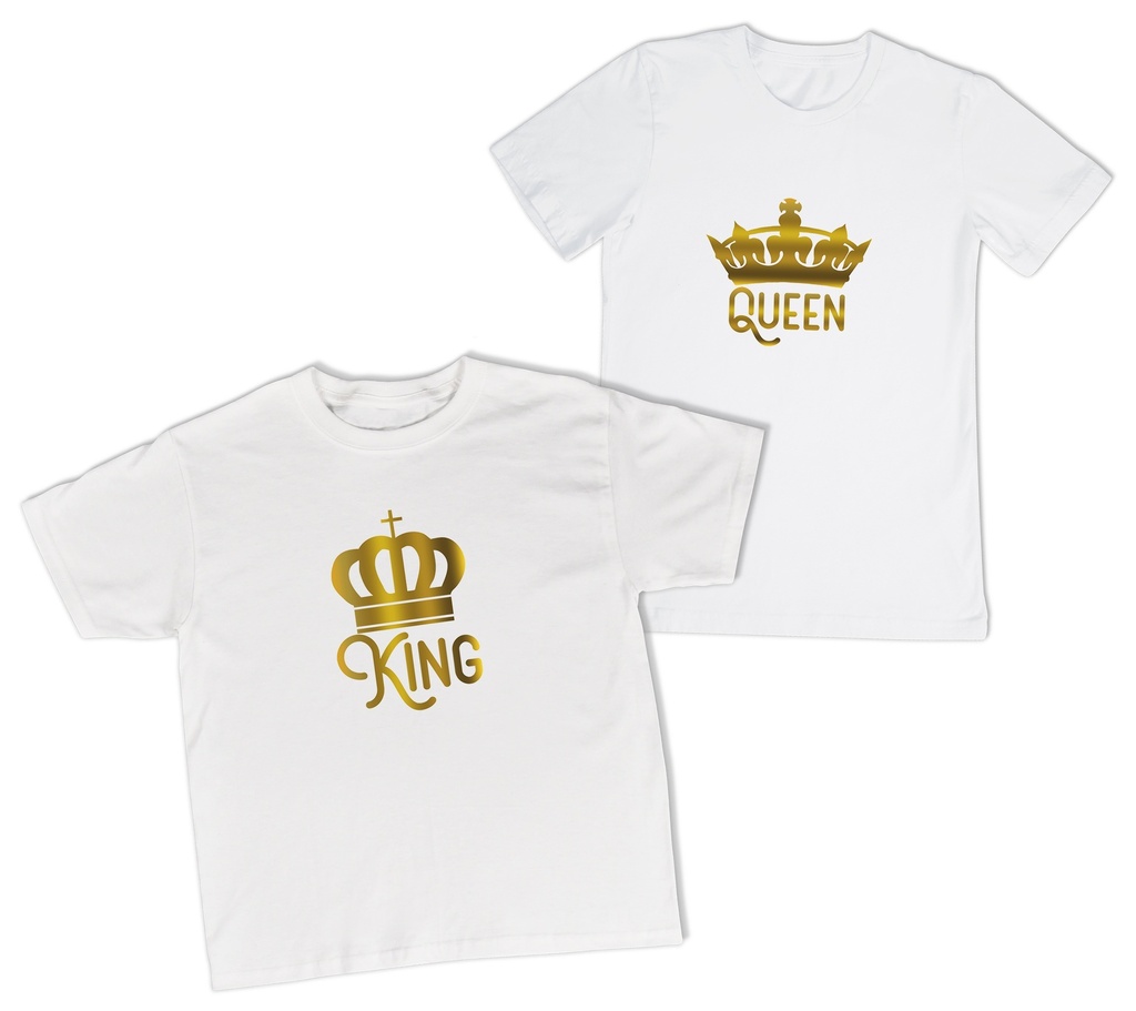Playeras parejas:  Kin & Queen. (1/2)