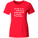 Playera Color Na155. Frase Navidad: Cafe modo de supervivencia