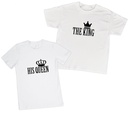 Playeras parejas:  The king | His Queen. (1/2))