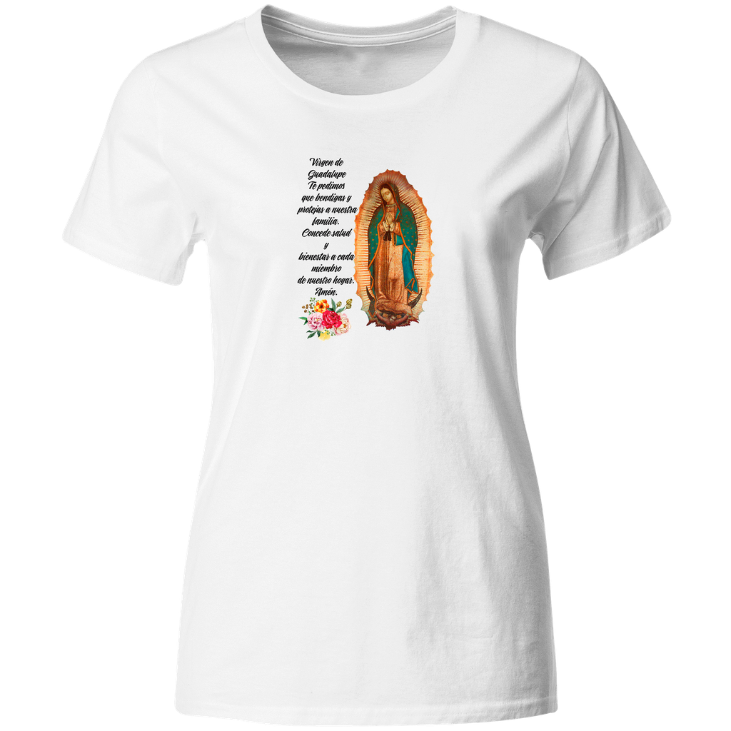 Playera Religiosa Rg30. Virgen De Guadalupe Oración familiar