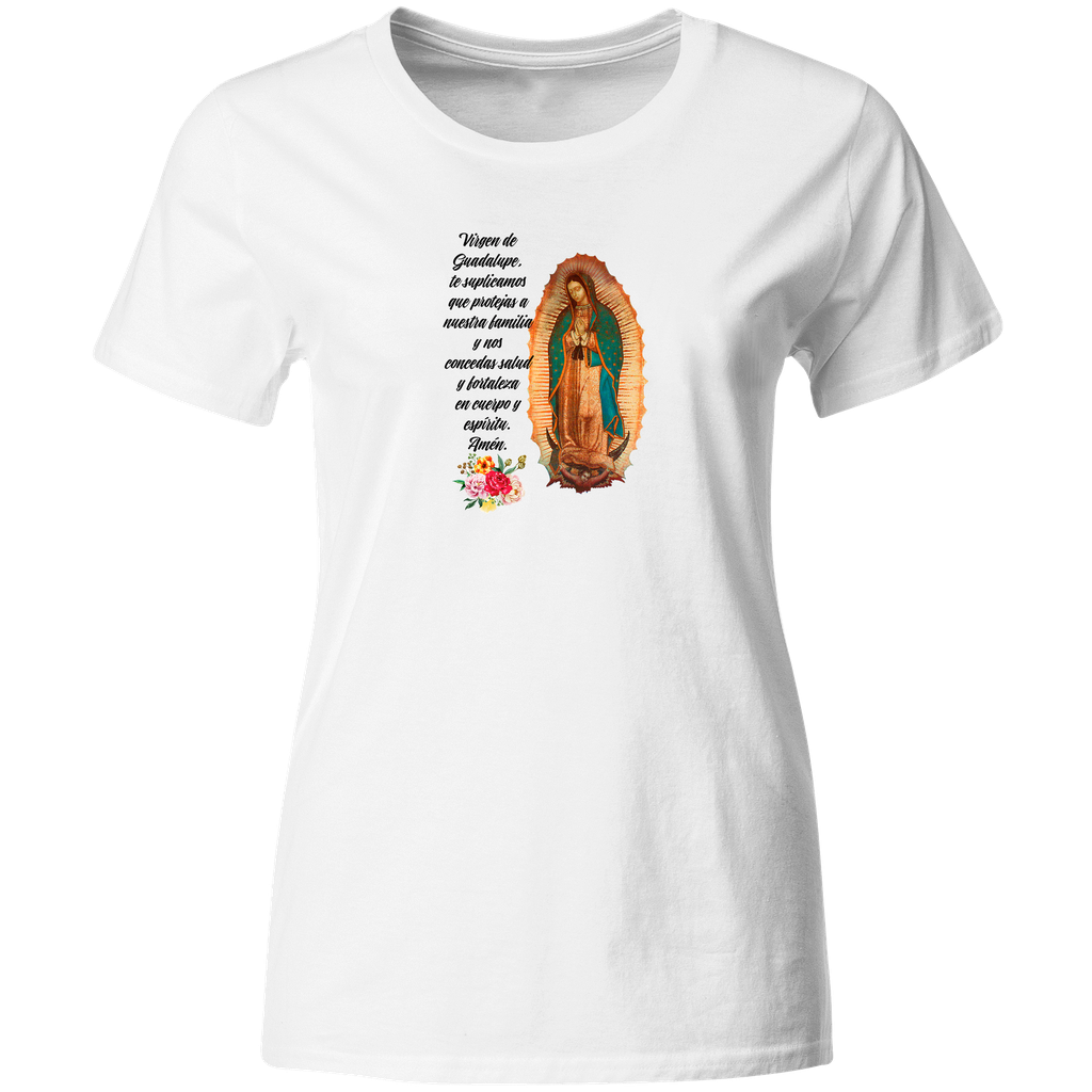 Playera Religiosa Rg31. Virgen De Guadalupe Oración Salud