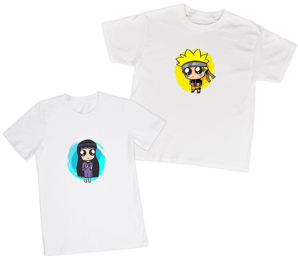 Playeras parejas:  NARUTO Y HINATA. (1/2)