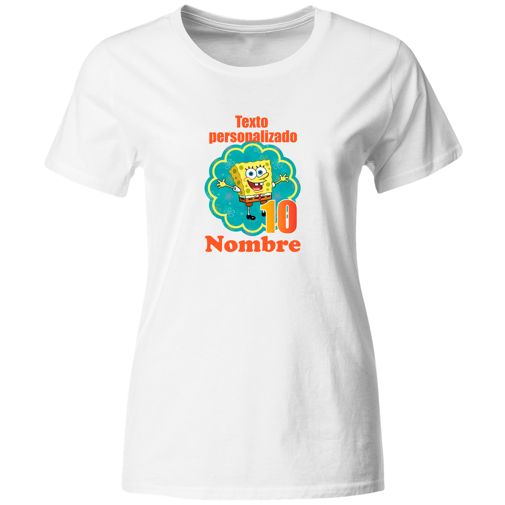 Playera Personalizada Cumpleaños Pc77. Bob caricatura esponja