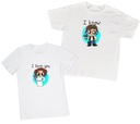 Playeras parejas:  Leia y Han Solo. (1/2)