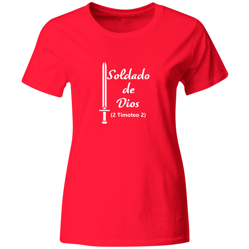 Playera Color Rg44 Religiosa Frase: Soldado de Dios. Timoteo