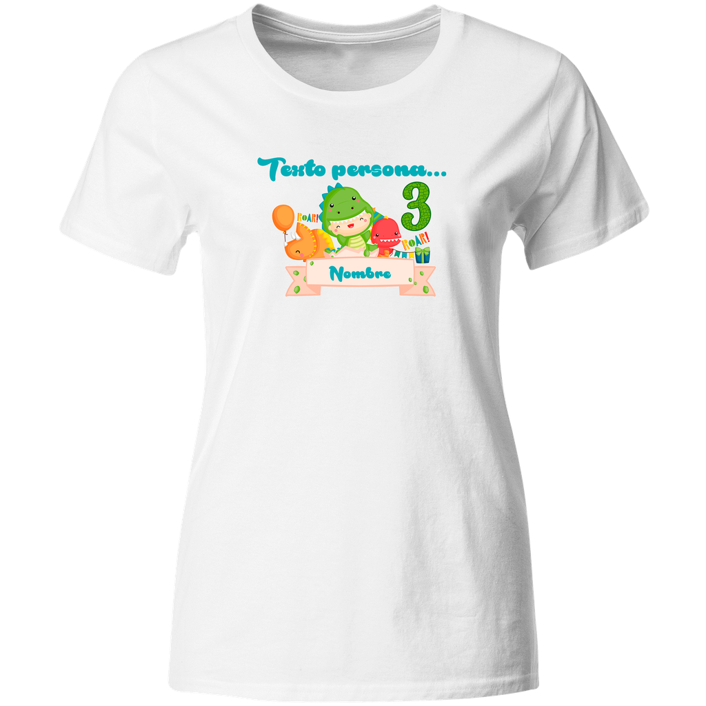 Playera Personalizada Cumpleaños Pc81. Dinosaurio jurásico
