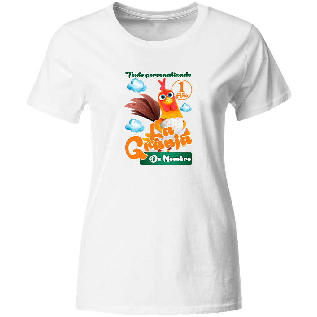 Playera Personalizada Cumpleaños Pc83. Gallo la granja. Bartolito