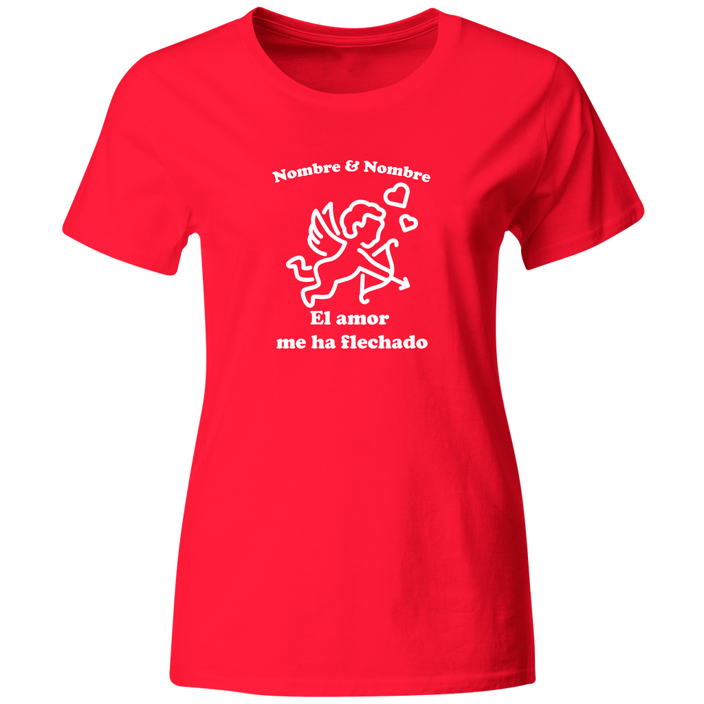 Playera Personalizada Lsv1. San Valentin. El Amor Me Ha Flechado