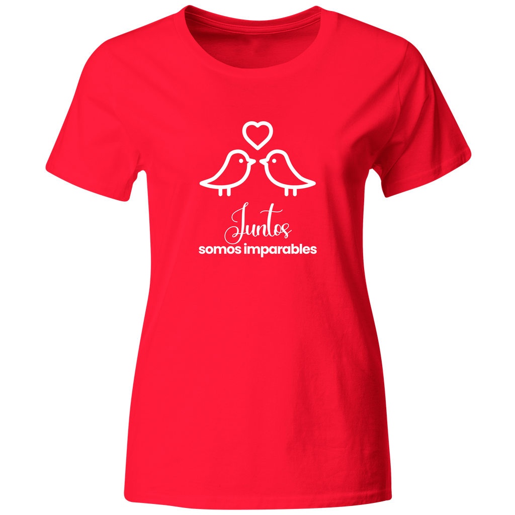 Playera Lsv8. Frase: Juntos Somos Imparables. Esposos Pajaro