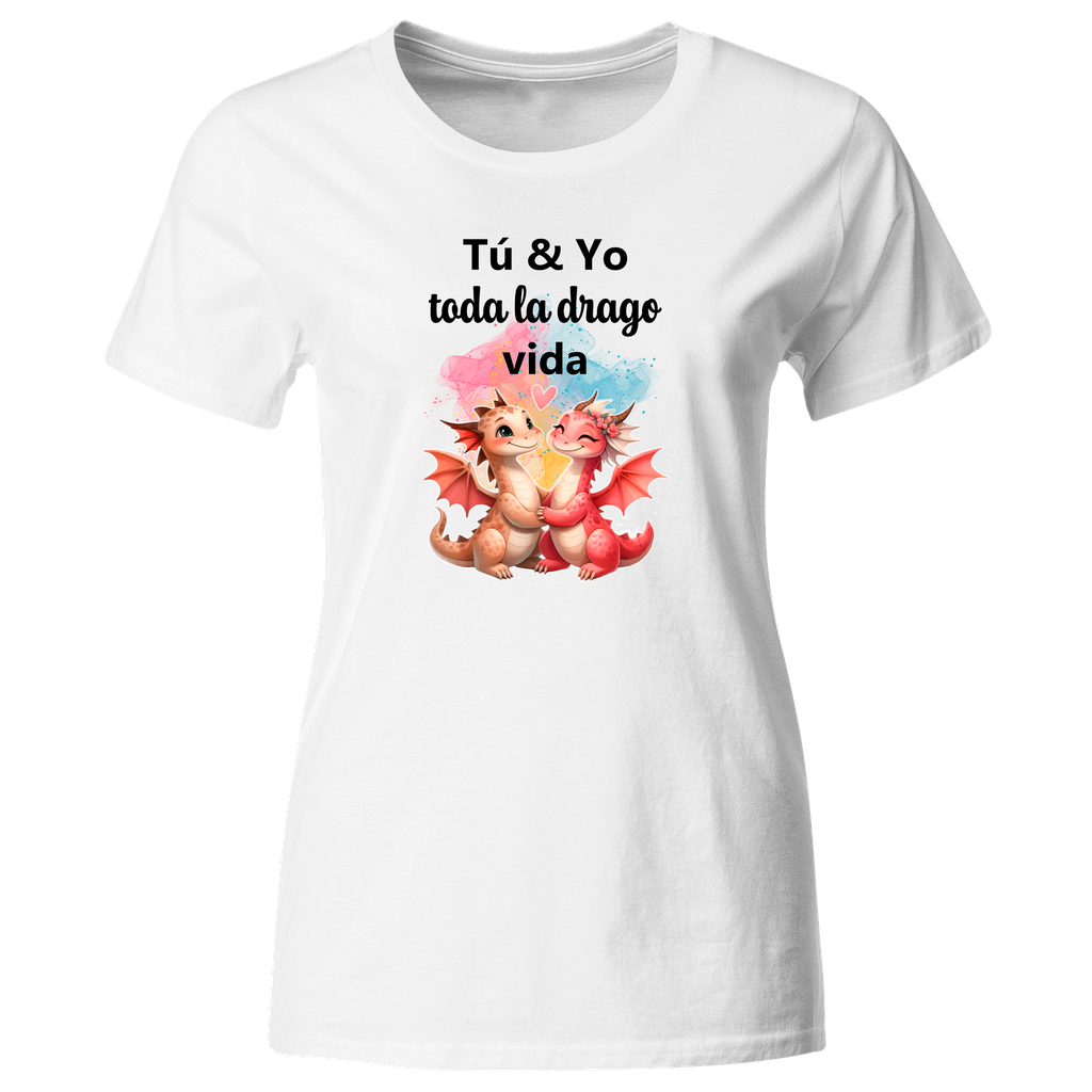 Playera Lsv15 Parejas. Tu u yo toda la dragovida. Dragon
