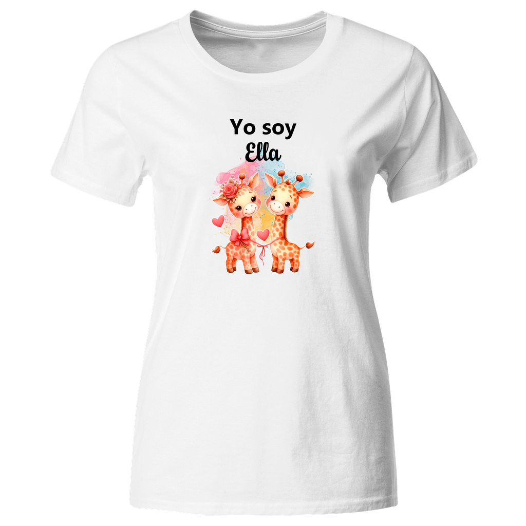 Playera Lsv17 Parejas. Loco por ella. Yo soy Ella. Jirafas