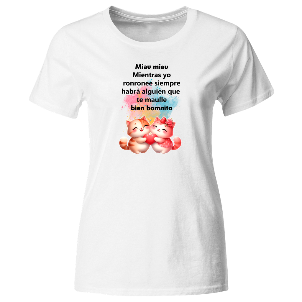 Playera Lsv19 Parejas. Gatitos. Habrá alguien que te maulle bien bomnito