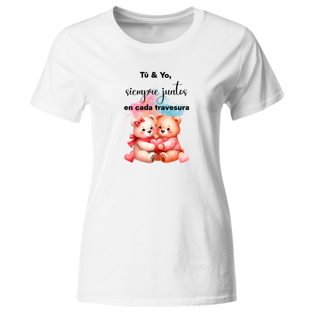 Playera Lsv25 Parejas. tu y yo siempre juntos. Ositos osos