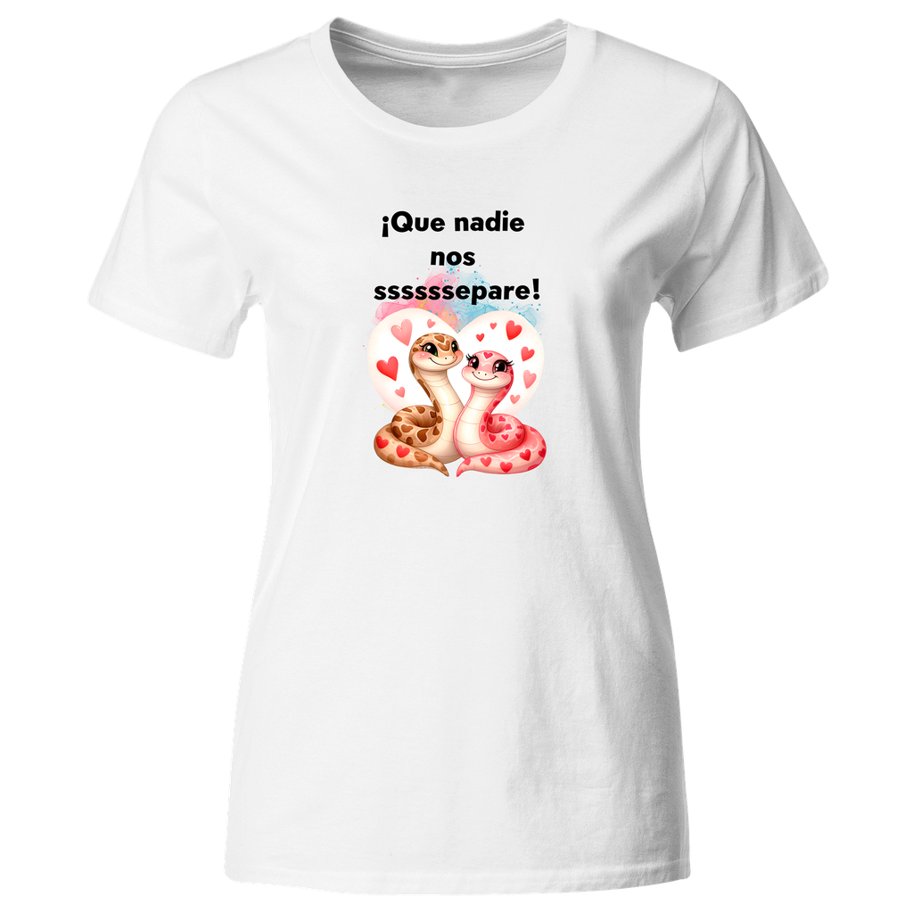 Playera Lsv28 Parejas. Frase: Que nadie nos separe. Vibora