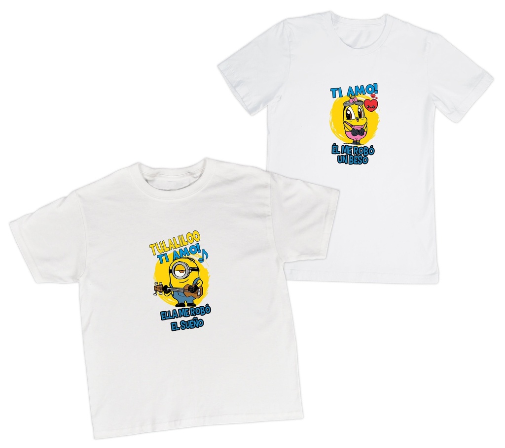 Playeras parejas:  Ella me robó el sueño. (1/2)