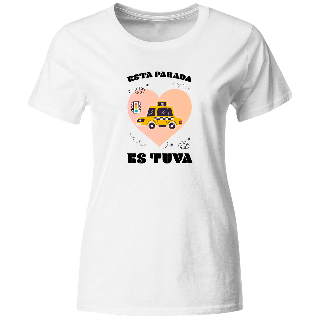 Playera Lsv34 Parejas. Frase esta parada es tuya taxi meme