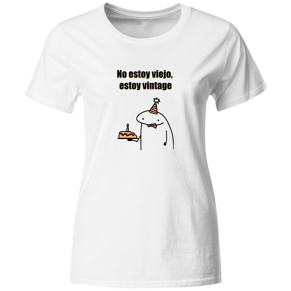 Playera Cumpleaños Pc91. Frase: No estoy viejo estoy vintage