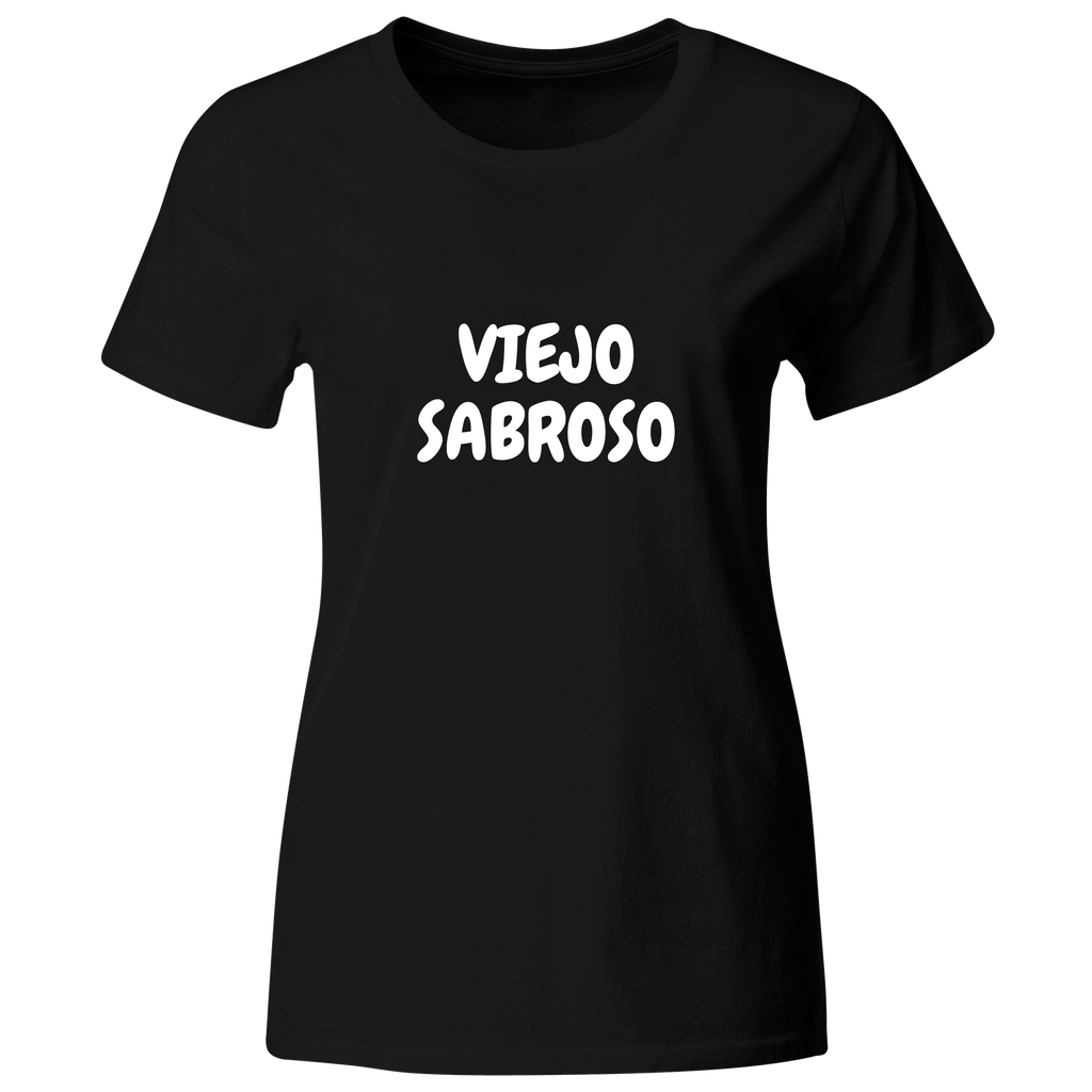Playera Color Ic97. frase meme "Viejo sabroso" esposo novio