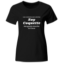 Playera Color Ic102. Frase: Coquette me gusta la coca