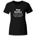Playera Color Ic103. Frase meme: Soy belico me gusta bely y beto