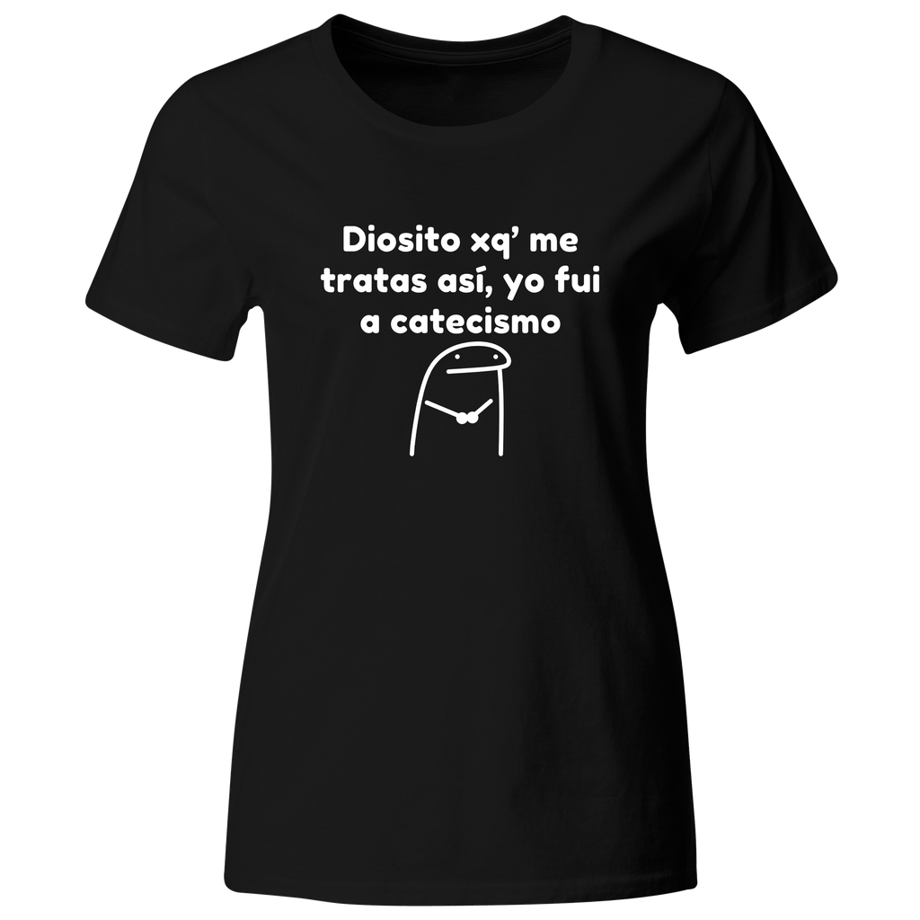 Playera Color Ic130. Frase Meme: Diosito xq me tratas asi 