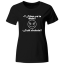Playera Color Ic135. Frase Meme: Dieta? Cual chuleta? fitness