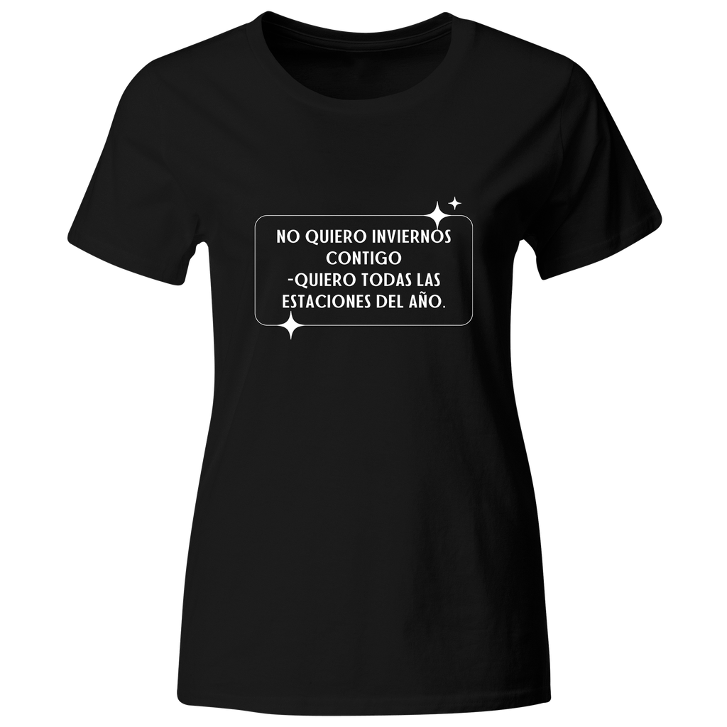 Playera Color Ic138. Frase pareja: Quiero todo contigo