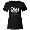 Playera Rg49 Religiosa. Frase: Dios es bueno. Salmo