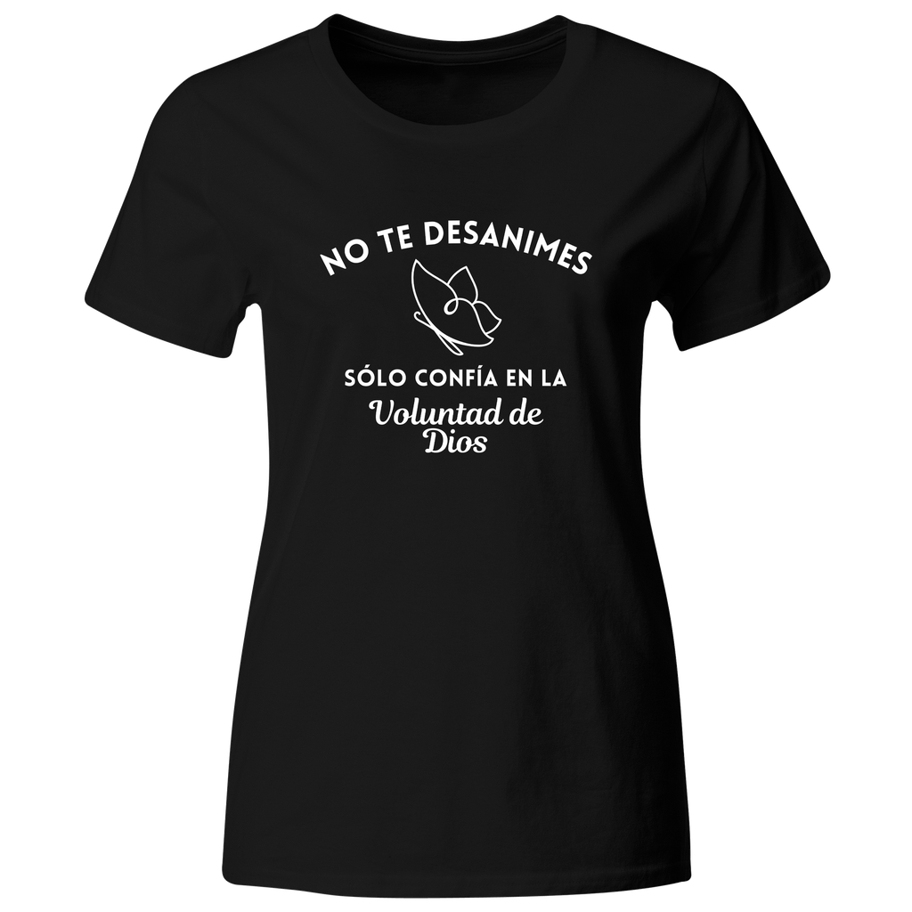 Playera Rg50 Religiosa. Frase: Confia en la voluntad de Dios