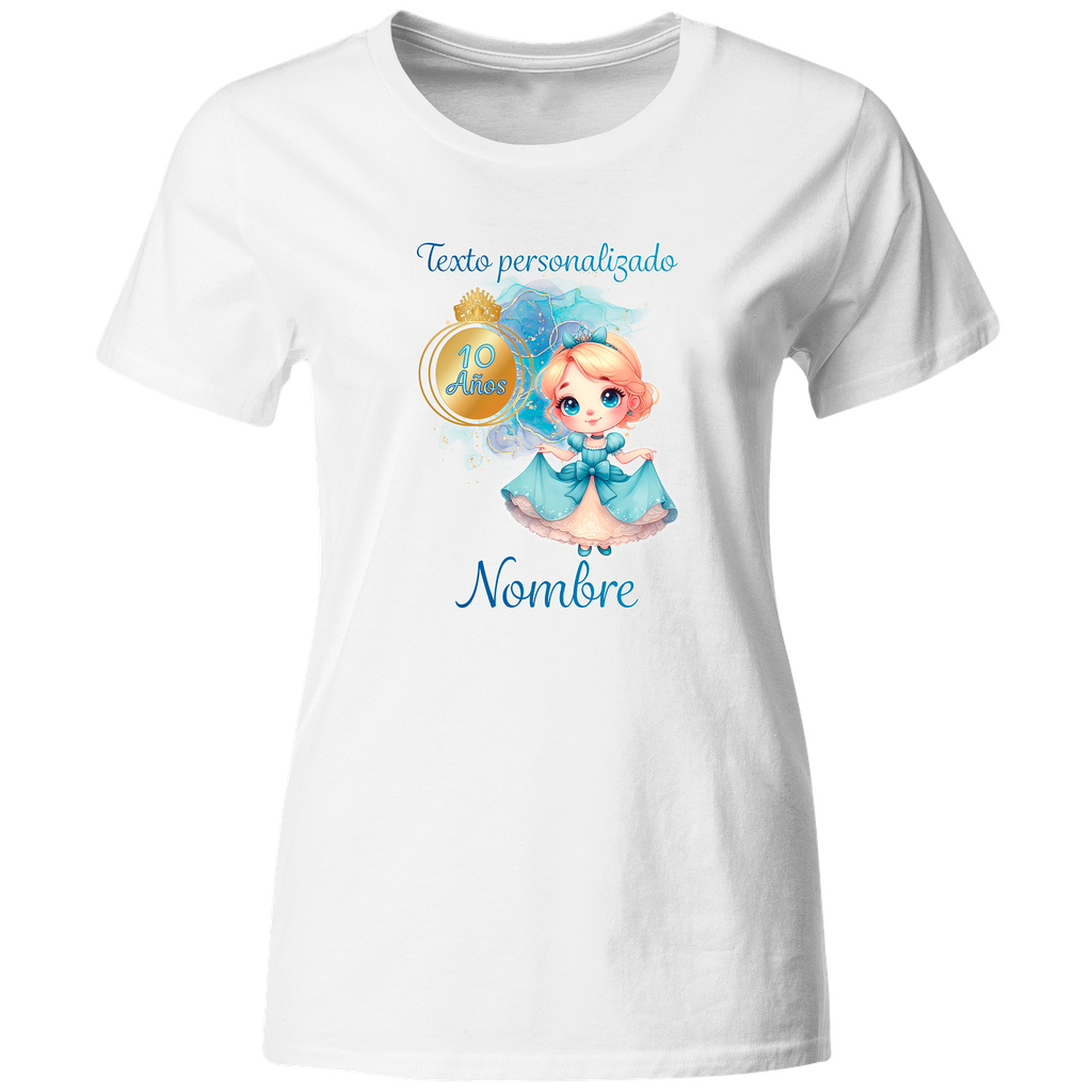 Playera Personalizada Cumpleaños Pc108. Princesa Cenicienta