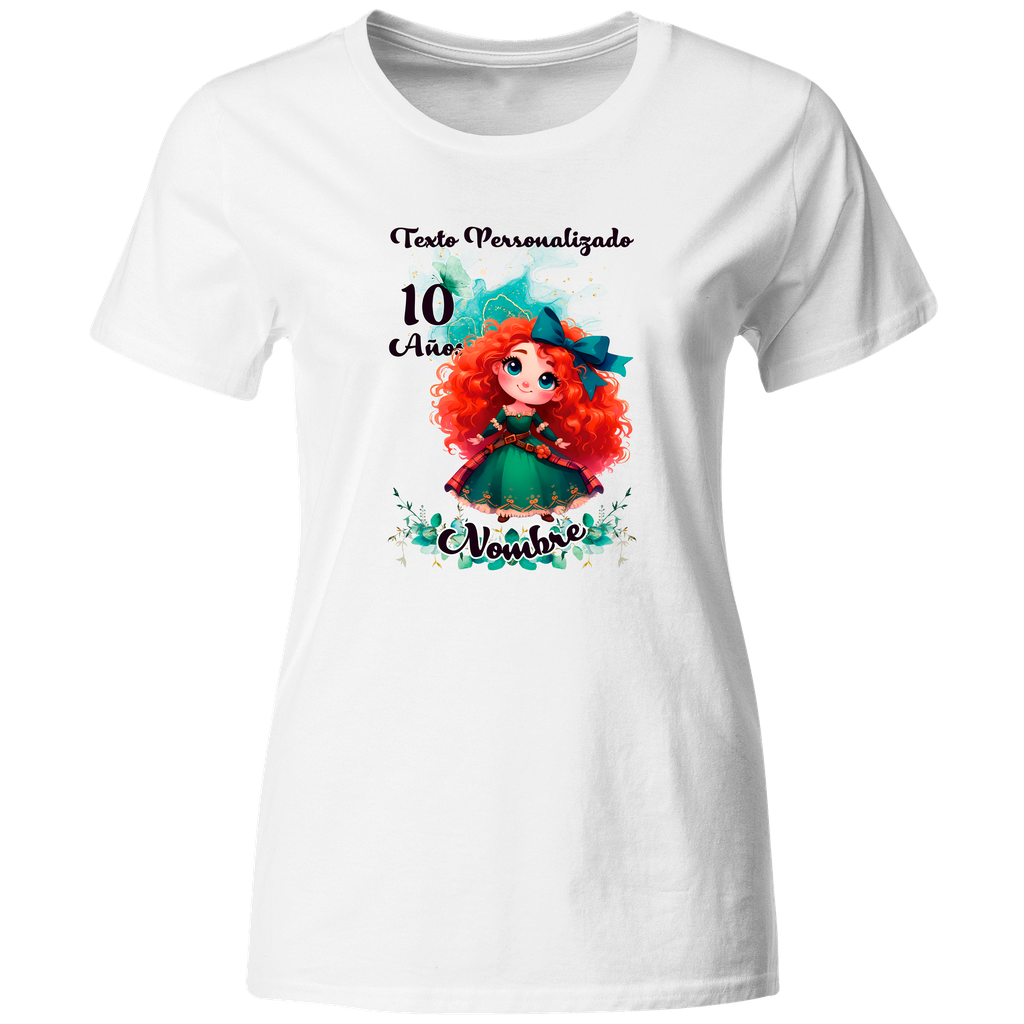 Playera Personalizada Cumpleaños Pc111. Princesa Merida. Valiente