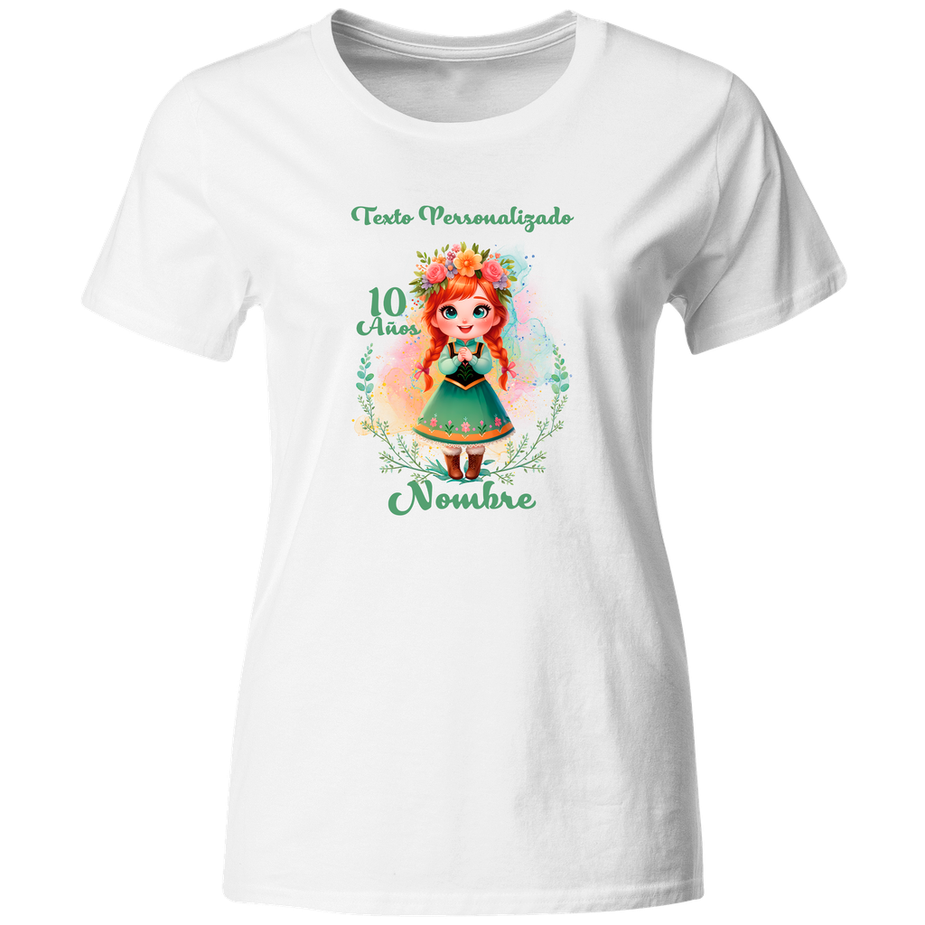 Playera Personalizada Cumpleaños Pc112. Princesa Anna. Frozzen