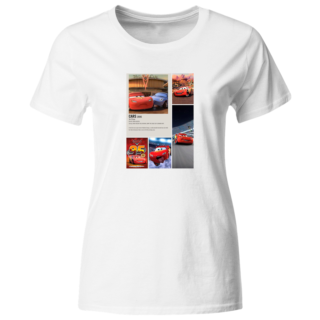 Playera Individual Lk718. Cars carreras carro rojo