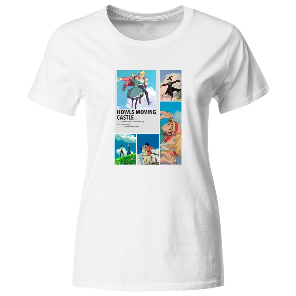 Playera Individual Lk721. Series Anime Howls Moving Castle