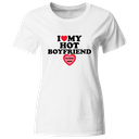 Playera Lsv50 Parejas. I Love My Hot Boyfriend. Con foto personalizada